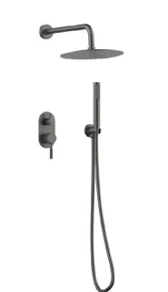 Душевая система Gid Edessa  L070GMVD2 вороненая сталь